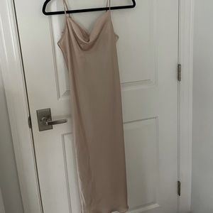 Champagne midi dress